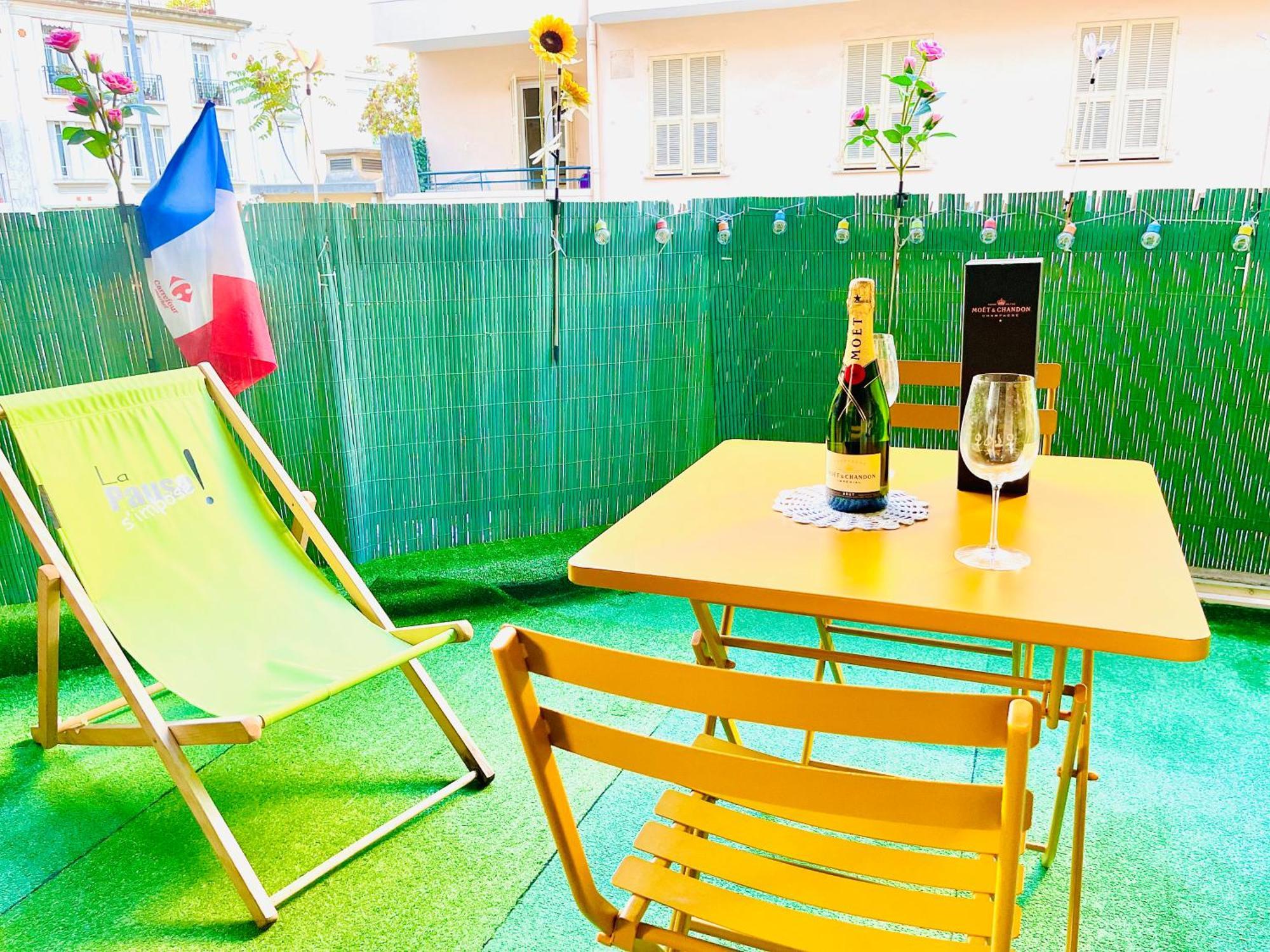 Confortable Studio A Nice Centre Cote Plage Bel Terrasse Paddle Exterior photo