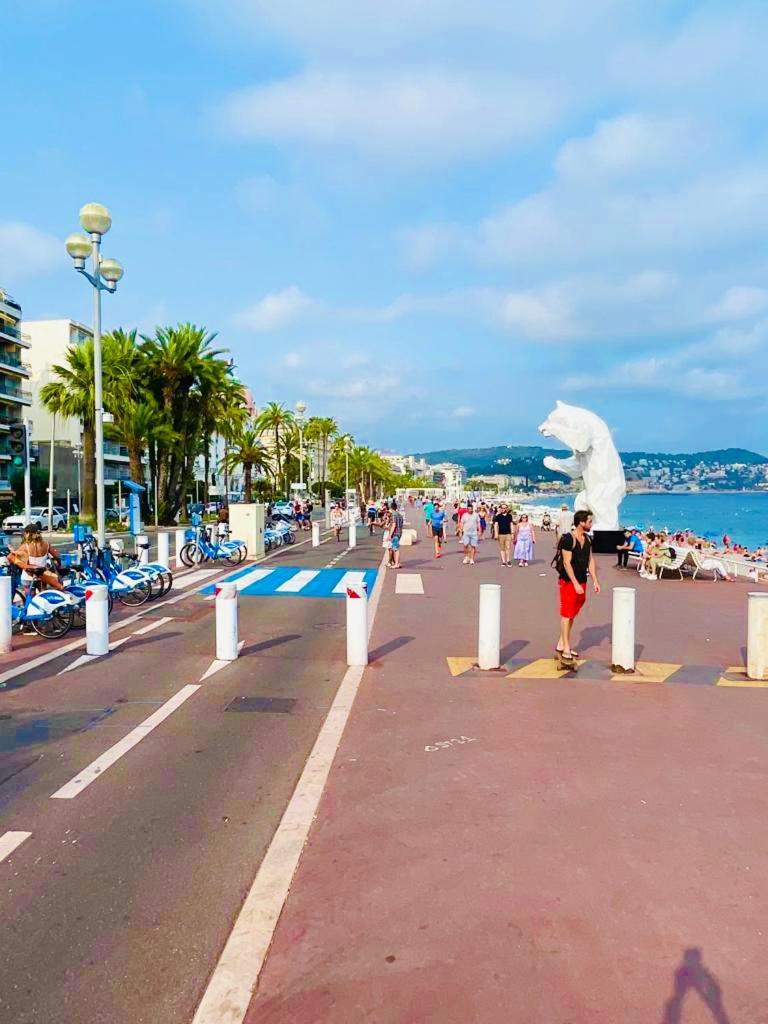 Confortable Studio A Nice Centre Cote Plage Bel Terrasse Paddle Exterior photo